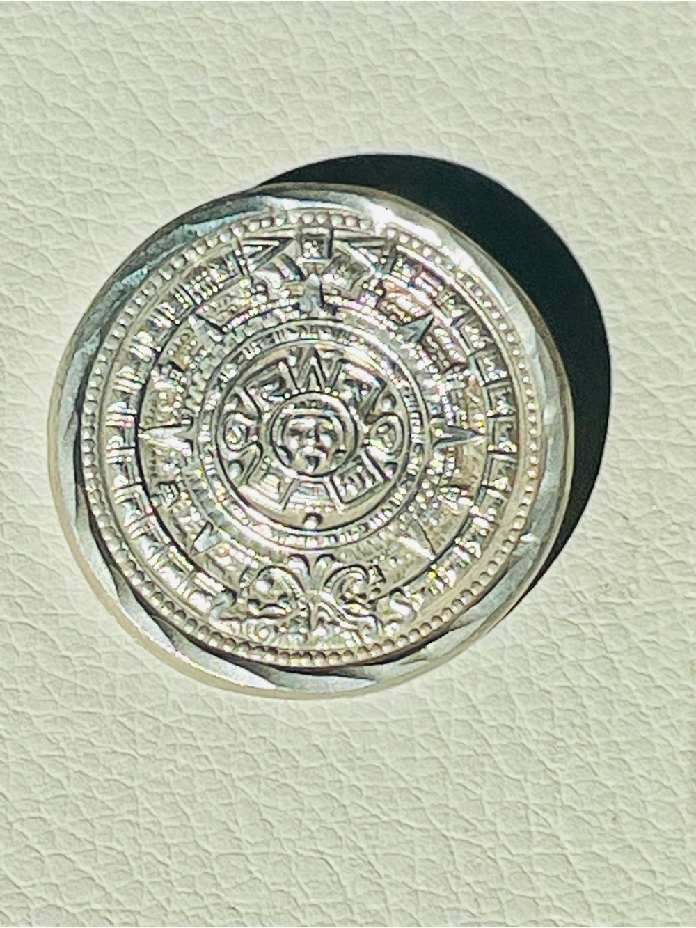 VTG Aztec Calendar
925 Mexico Taxco Mayan Sun
Sterling Silver pendant pin brooch